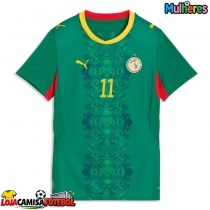 Camisa de Futebol Senegal Nicolas Jackson #11 Equipamento Secundário Mulheres Mundo 2026 Manga Curta